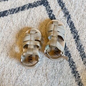 Zara - light grey/white sandals